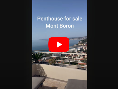 A vendre à Nice- Mont Boron : penthouse avec terrasse 100 m² et vue mer panoramique. Цена 1 380 000€