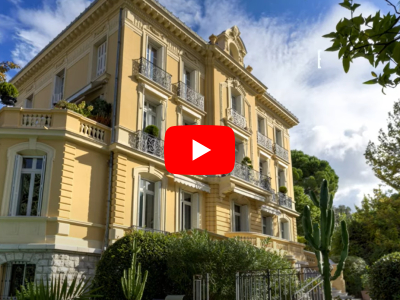 Nice -Côte d'Azur: Belle epoque apartment 300 m² for sale with a private garden and swimming pool