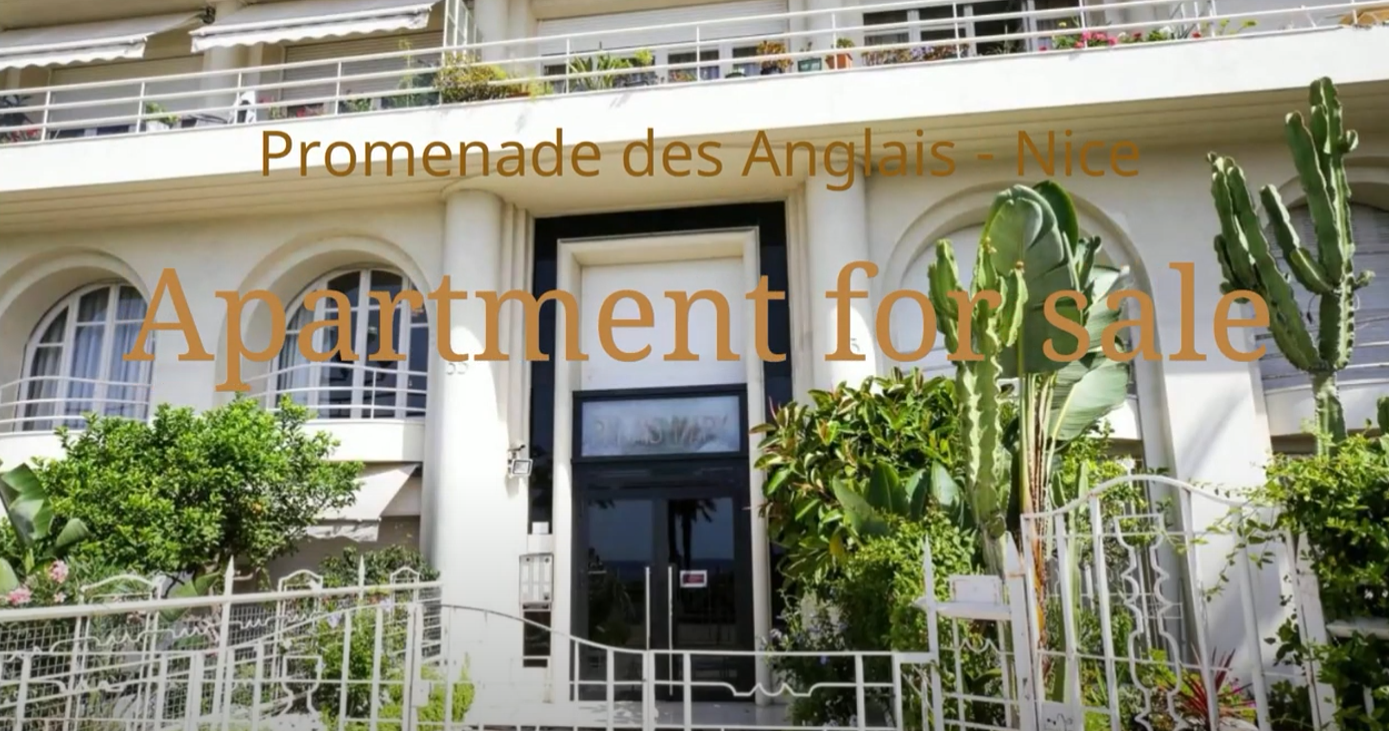 Promenade des Anglais - Nice: apartment for sale with sea view balconies