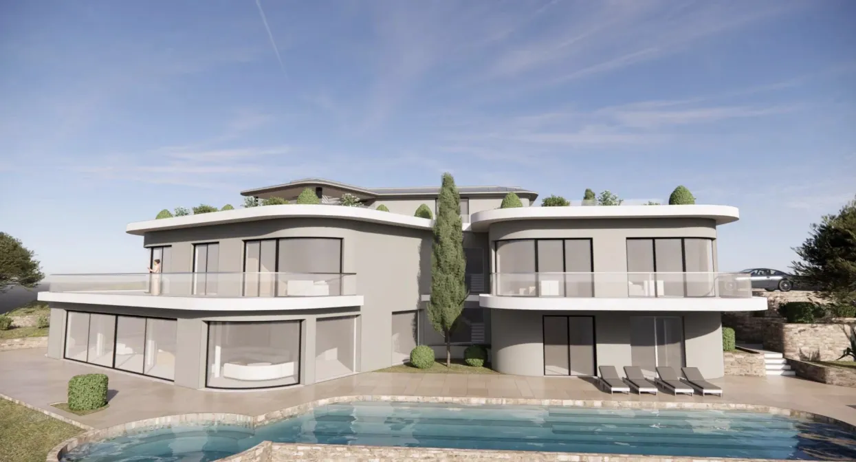 Современная вилла в Босолей с видом на море и Монако. — недвижимость на Лазурном берегу — фото 3