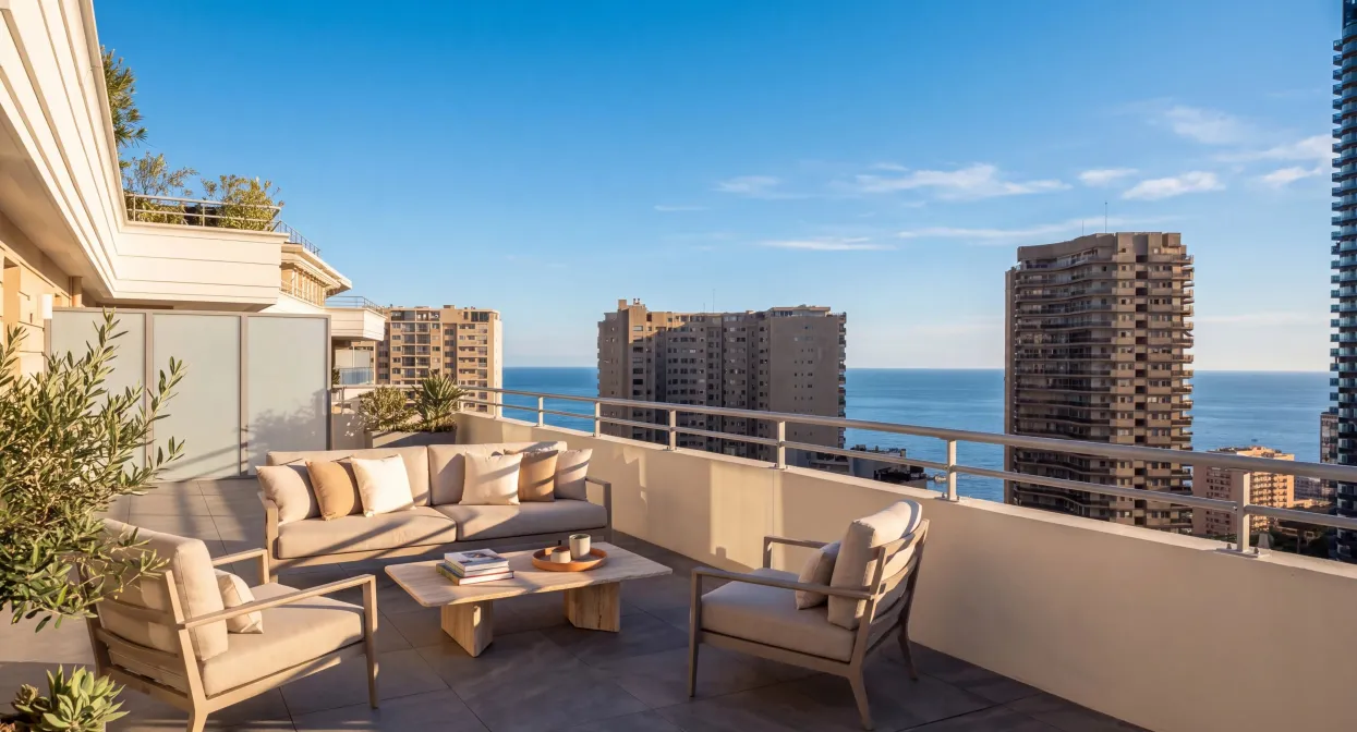 Prestigious apartment with sea view close to Monaco — real estate on the French Riviera — photo 1
